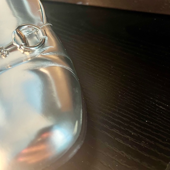 Gucci Metalic Silver Horsebit Argento Loafer - Picture 9 of 9